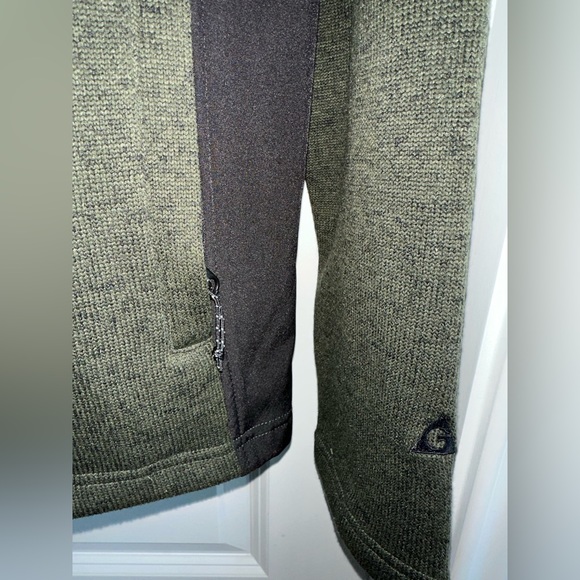 Gerry Men's full zip mix media jacket 100% polyester warm large logo - Picture 4 of 8